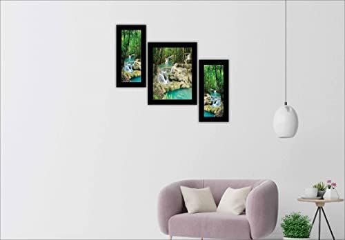SAF комплект от 3 Водопади на модерното изкуство стенни картини за декорация на дома 13,5x22,5 инча