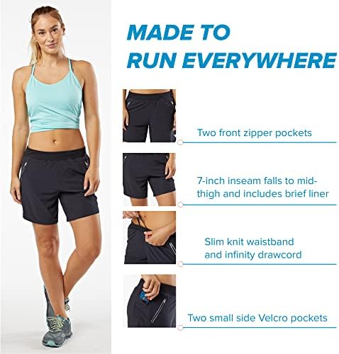Спортни къси панталони KORSA Прегръдка 7 2.0 за жени с джобове | Леки, Влагоотводящие и с къса подплата | за