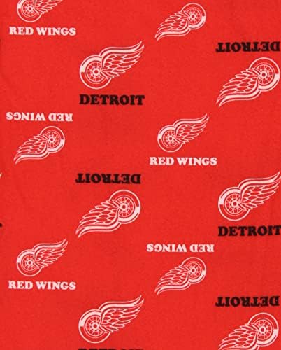 Пижамные панталони с логото на младежкия отбор Детройт Ред Уингс за момчета НХЛ (8-20 години), червен