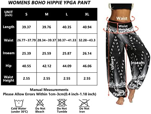 Lu ' s Шик Дамски Богемные Панталони За Йога С Висока Талия За Танци в Тайландски стил с Цветен Модел, Удобен