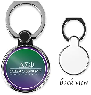 Стойка за телефон с пръстен братство Delta Sigma Phi (кръгла) (Делта Сигма Фи 1)