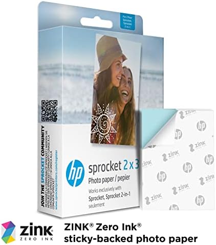 Преносим принтер непосредствена печат на HP Sprocket 2x3 (Blush) и фотохартия Sprocket 2x3 Premium с цинков