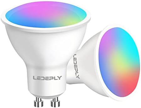 Умни лампи LEDEPLY Zigbee GU10, съвместими с Ху * e *, Alexa, Google и ConBee (изисква hub), 5 W (50 W), led