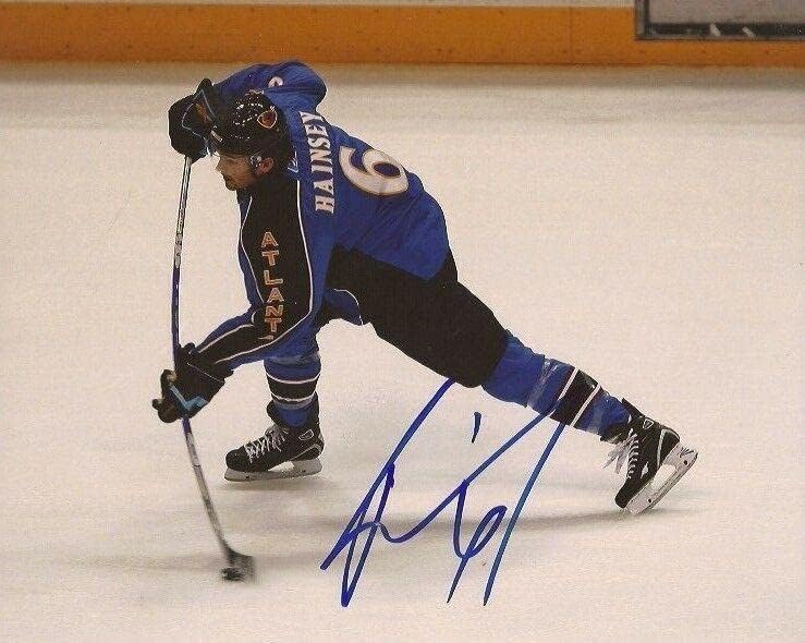 Рон Хейнси подписа снимка Атланта Трэшерс 8x10 с автограф - Снимки на НХЛ с автограф