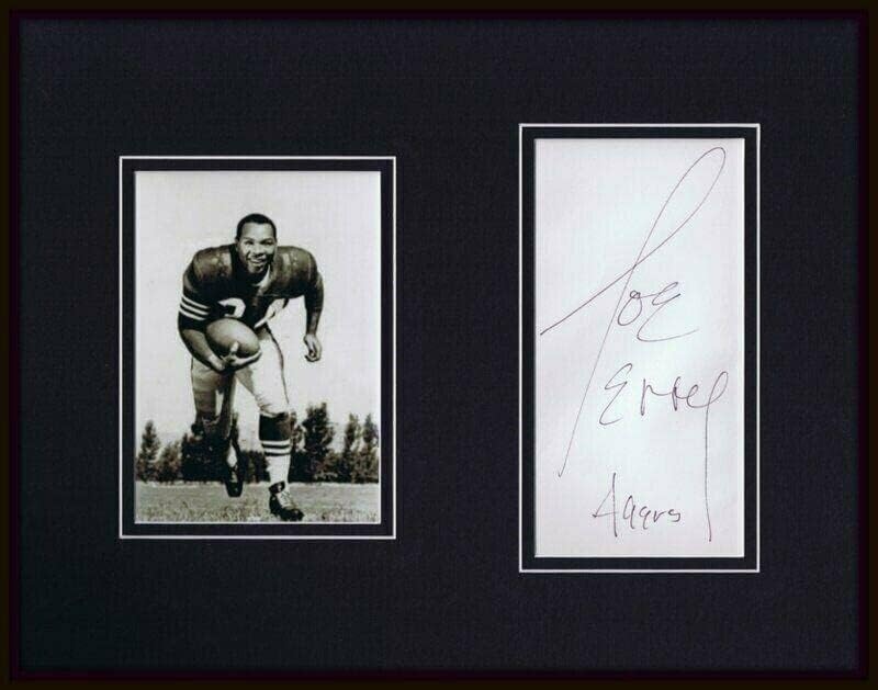 Фотодисплей JSA 49ers с подпис Джо Пери в Рамка с Размер 11x14 см - Снимки NFL с автограф