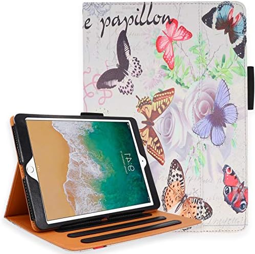Калъф NEWQIANG за iPad Air 3, iPad Pro 10.5 с държач за моливи - Многоугловая поставка, каишка за ръка, автоматичен