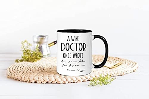 Забавна Чаша на Доктора, Чаша с Надпис Умен лекар, след като написах Чаша на Доктора, Чаша на д-Р за Жени, Подарък