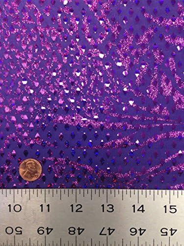 Блестящи диамантени изкуствени пайетки и лъскава вълна на лека еластична тъкан от полиестер и ликра (лилаво)