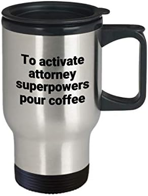 Адвокатска Пътна Чаша - Забавен Саркастичен Сверхдержавный Термоизолированный Кафе, Чаша От Неръждаема Стомана