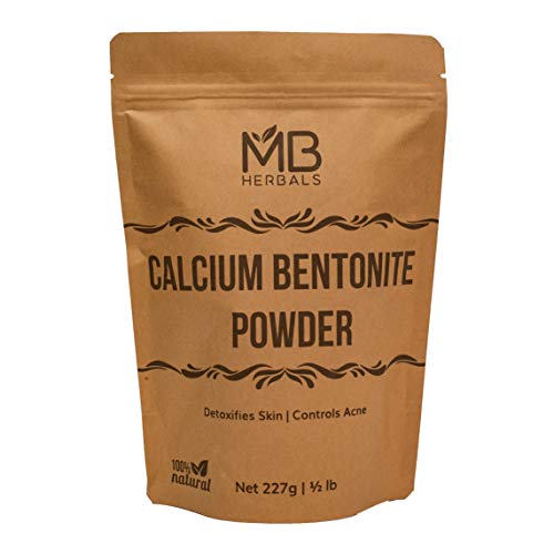 MB Herbals Бентонитовая глина 8 унции / 227 g | 0,5 кг / Прах от Калциев бентонит глина | против Стареене Почистваща
