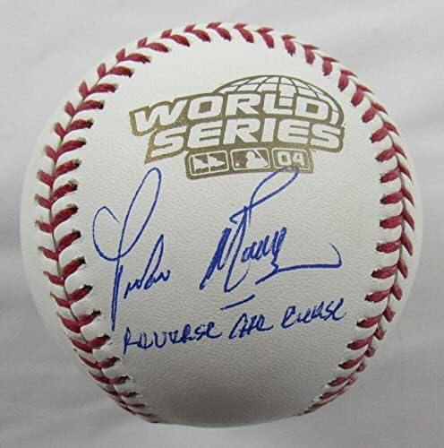 Педро Мартинес подписа договор с Rawlings World Series 2004 серии с Обратен проклятие I - Бейзболни топки с