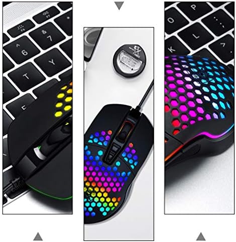 Лаптопи SOLUSTRE Преносим Компютър с Жичен Компютър, Мобилен Дизайн Кабелна Игри с осветление, RGB Слот за преносими