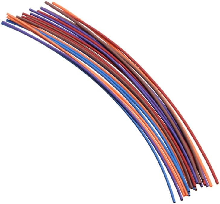 80шт Полиолефин 16 м Гама от Тубулна Тръба 2: 1 Свиване Тръба Sleeving Wrap Wire кабел Комплект 6 Размер на 5 Цвята Термосвиваеми Тръби