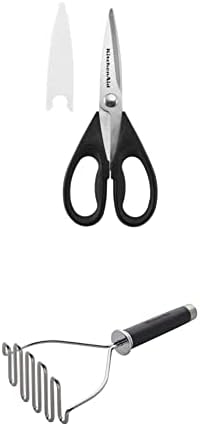 Универсални ножици KitchenAid с защитен калъф, Един размер, Черно & KitchenAid Gourmet За рязане на тел от неръждаема