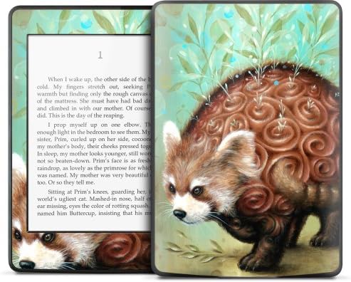 ГЕЛАСКИНС Kindle Бумажно-бял стикер за кожата [Червена панда] KPW-0410