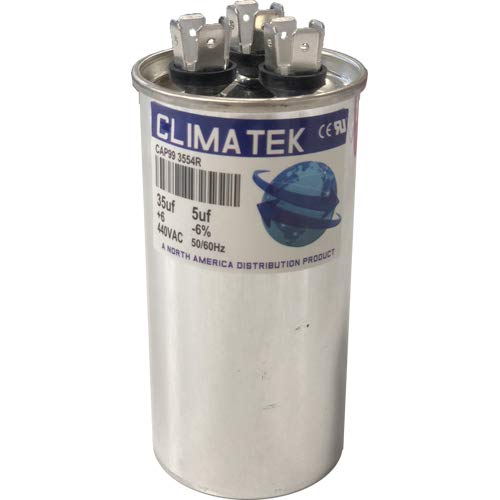 През цялата кондензатор ClimaTek - подходящ за Protech 43-101665-44 | 35/5 icf MFD 370/440 Волта променлив