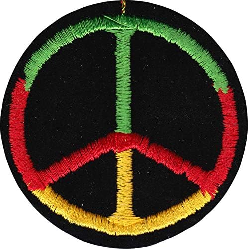 Трицветна Знак на Света Rasta - 3 инча - Бродирани Желязо Нашивке