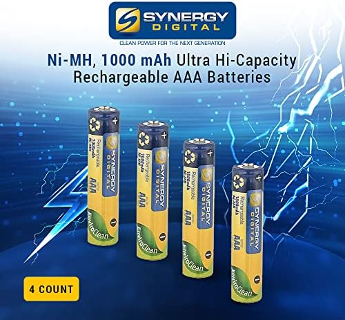 Акумулаторна батерия за безжичен телефон Synergy Digital, съвместим с безжичен телефон Panasonic KX-TGA106,