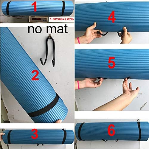 YYST килимче за йога Поролоновые колела с монтиран на стената Рафтове Монтиране на стена За съхранение на Монтиране