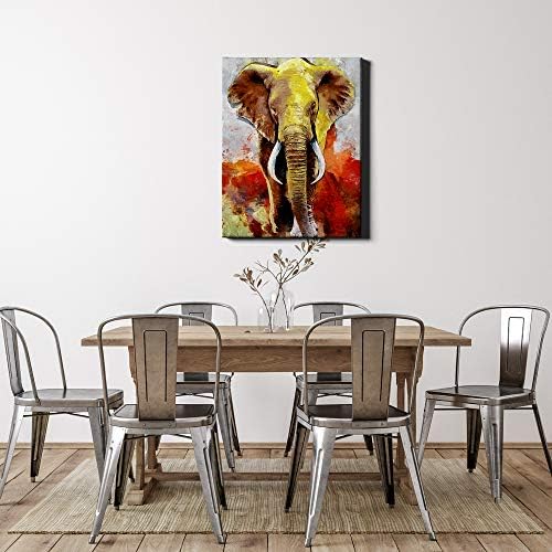 PKONE Забавен Слон Платно Стенно Изкуство Животни Художествена Живопис Модерни Щампи за Декорация на Дома за