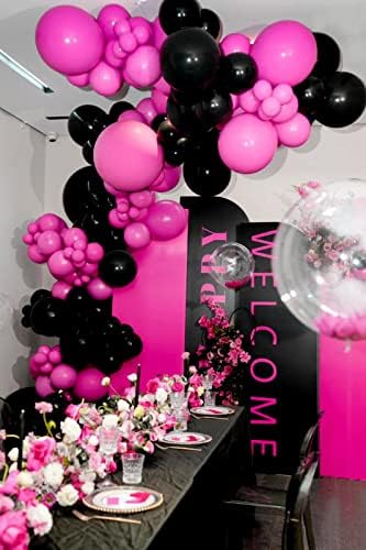 FOTIOMRG Ярко-Розови балони 12 инча, 50 опаковки, ярко розово Латексови балони за партита, Гелиевое качество,