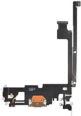 Конектор за зарядно пристанище Подмяна на модул USB Flex Кабел, Съвместим с iPhone 12 Pro Max 6,7 инча (черен)