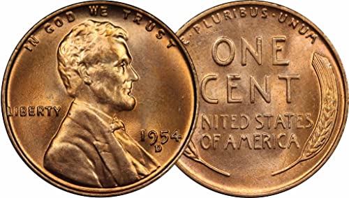 1950-1958 Монетен двор на САЩ Линкълн Пшеничен Цент, Пени В публичния състояние, Класическа американска монета