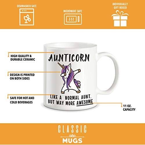 Класически Чаши Aunticorn Забавно Леля Кафеена Чаша най-Добрият подарък за Деня на майката, за да лели, Братя