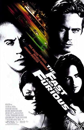 Плакат на филма бързи и яростни (11 x 17 инча - 28 x 44 см) (2001)