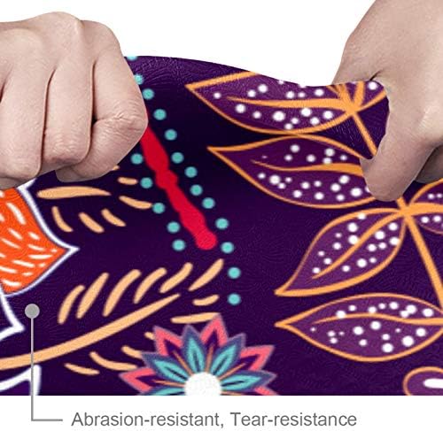 Siebzeh Ретро килимче за йога с цветя модел впечатлява със своя Бохемски стил. Премиум-клас, в екологично Чист
