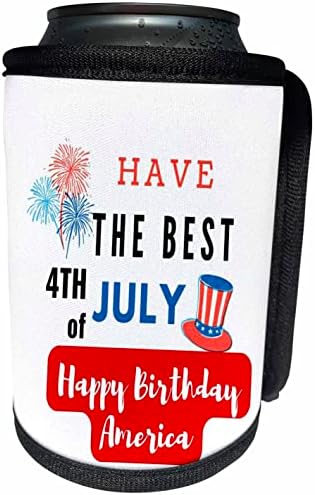 3dRose Прост и креативен подарък за рождения Ден на Америка на 4 юли - Опаковки за бутилки-охладители (cc-362670-1)