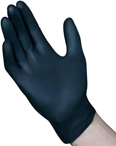 Нитриловые ръкавици VGuard A16A3 - 5 mils черни ръкавици за еднократна употреба