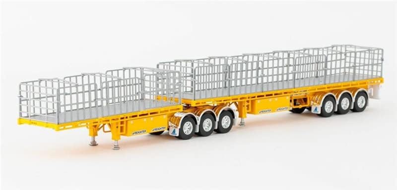 Drake за MaxiTRANS Freighter B Комплект с Двоен Плосък Покрив - Жълт Лимитирана серия 1/50, Готов модел камион, НАПРАВЕН ПОД натиск