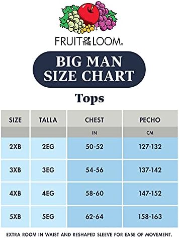 Мъжки тениски Fruit of the Стан в Голям размер, без етикети