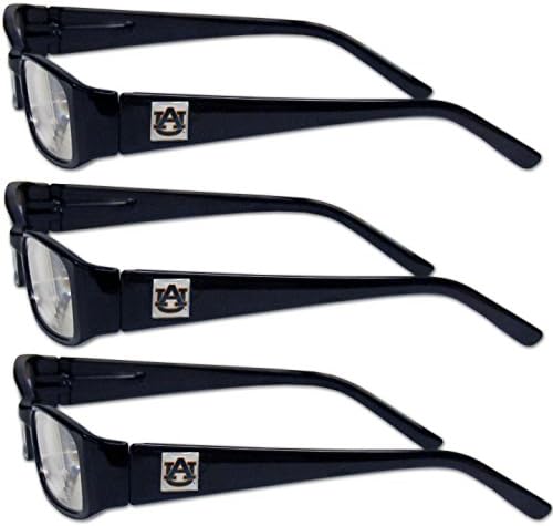 Спортни очила за четене NCAA Siskiyou Sports Fan Shop Auburn Тайгърс (3 опаковки) Мощност на четене: + 2,25