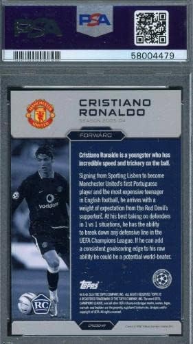 Кристиано Роналдо 2020 Захранване Изгубената футболната карта Начинаещ С рейтинг PSA 9 - Грозен Футбол карта