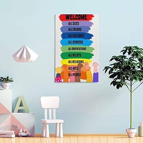 Вдъхновяващи Стенен Художествен Мотивационен Плакат Цветен Модерен Офис Клас Детско Бижу Щампи върху Платното
