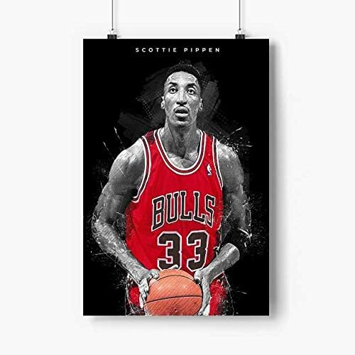 Лилиан Ралап и Скоти Pippen Печатат Плакати с рисунки на N. 3718 - Без рамка - Книга за плаката Баскетболист,