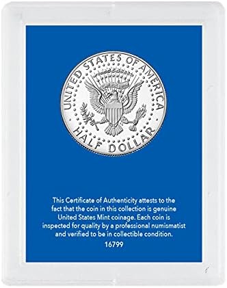 Американска монета Съкровища Патриотичен Дядо 2021 Кенеди Полдоллара с Предпазни Притежател на Лъскава Необращенная | Истински Монети на Съединените Щати | Сертифи?