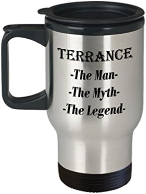 Терънс - Човек, Мит, Легенда, Невероятна Кафеена Чаша за Подарък - Пътна Чаша на 14 грама