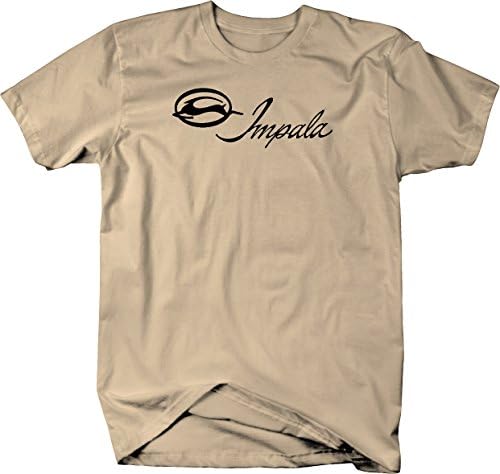 Мускул Кар Импала Реколта Класическата Автомобилна Емблема на Графична Тениска за Мъже