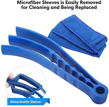 RUIMAICAN Window Blind Cleaner Duster Brush Комплект от 2 Опаковки Четки с 6 Дюзи от Микрофибър - Инструменти