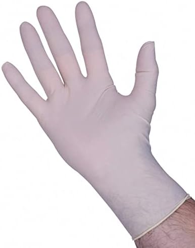 Защита премиум клас- за еднократна употреба латексови ръкавици без прах, 100 ръкавици в кутия, размер XL
