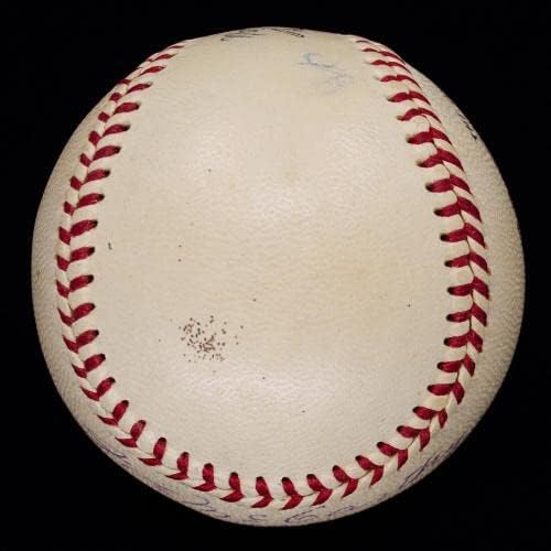 Изключителен Джо Маккарти 1956 Сингъл с автограф ONL Baseball HOF Г. 1978 JSA LOA - Бейзболни топки с автографи