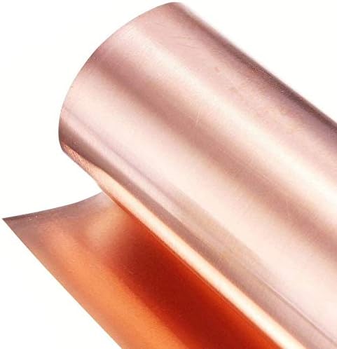 Метална медни фолио XUNKUAENXUAN от меден лист от 99,9% мед 100 mm x 1000 mm Латунная табела (Размера, Дебелина: