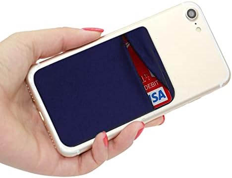 CKANDAY 4 Опаковки Държач за карти за мобилен телефон с Лепило стикер за задната част на телефона, ръкави за