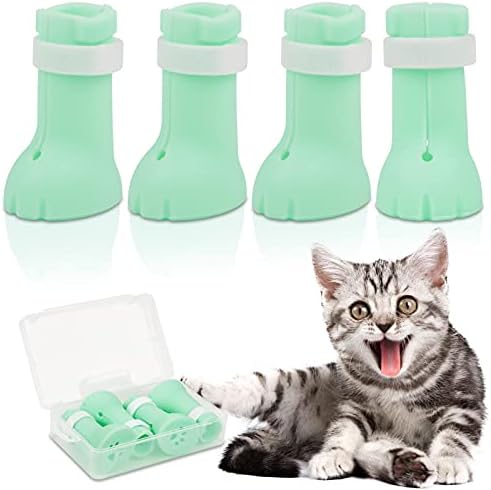 Обувки за защита от надраскване JAKI Cat 4 Опаковки и четка за зъби за грижи за себе си Котка Самостоятелно