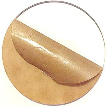 Акрилен лист Zerobegin Прозрачен Кръгъл лист от Плексиглас, Пластмаса дъска, със защитно хартия, Дебелина: 3