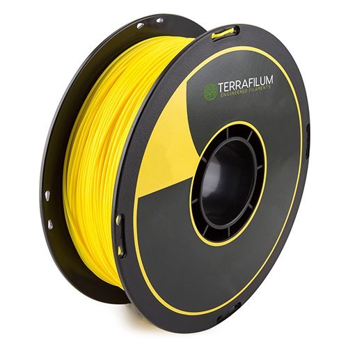 Макара Terrafilum Stratosfilum 1,0 кг от висококачествен PLA 1,75 мм, жълт цвят, опаковка по 1
