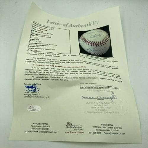 Исторически Дейвид Ортиз Подписа 2004 ALCS Използвани бейзболни топки JSA Steiner & MLB бейзбол - MLB Използвани